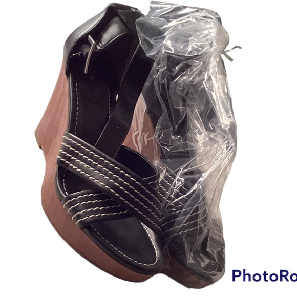 STYLE & CO Women's Black Wedge Shoe 8.58 - Picture 2 of 8